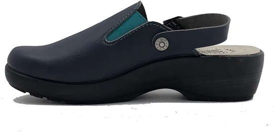 FLY FLOT ciabatte donna blu con fibia 2
