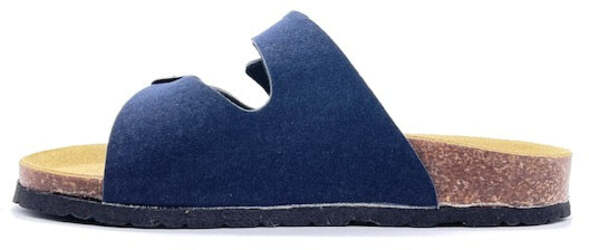 FLY NATURE Ciabatta 2 Fibbie Bambino Blu
