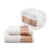 Asciugamano Con Ospite In Cotone Geo Classic Standard Panna Alviero Martini 1A Classe