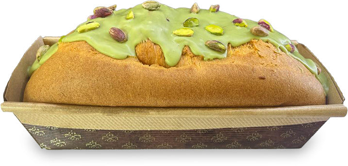 Focaccia Dolce Bauletto Al Pistacchio con Pistacchi e Crema di Pistacchio Made In Italy Artigianale