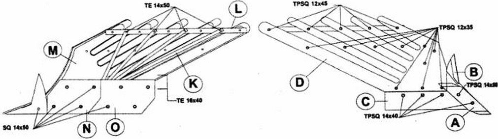 Fodera posteriore adattabile Er.Mo C12 D-CA076AD Confezione da 1pz