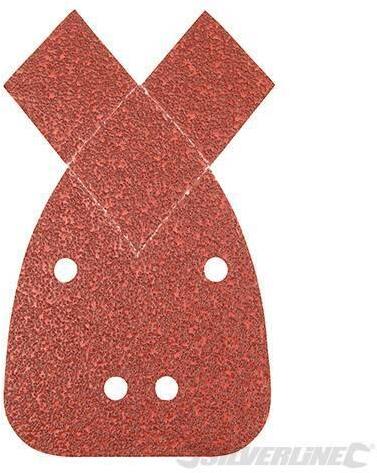 Fogli a fissaggio a strappo con 2 linguette rimovibili 140mm per la levigatura silverline