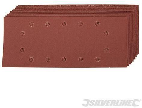 Fogli di levigatura 1/2 a fissaggio strappo pre-forati in ossido di alluminio varie grane