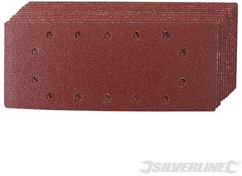 Fogli di levigatura 1/2 a fissaggio strappo pre-forati in ossido di alluminio varie grane