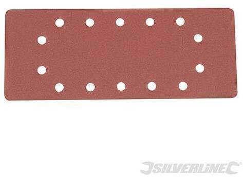 Fogli di levigatura 1/2 a fissaggio strappo pre-forati in ossido di alluminio varie grane