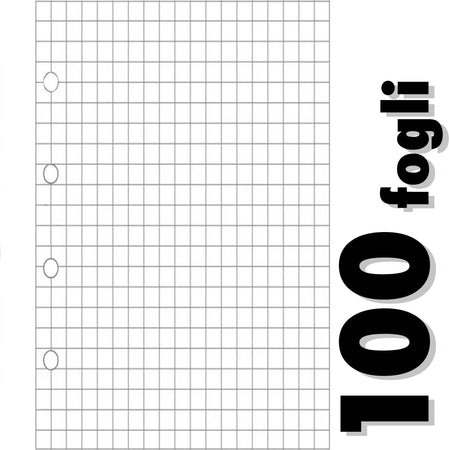 100 FOGLI FORATI PER QUADERNI ANELLI QUADERNO A4 A QUADRI QUADRETTI 5MM SCUOLA Cancelleria e prodotti per ufficio/Carta blocchi e quaderni/Blocchi appunti taccuini e diari/Blocchi di fogli di ricambio Trade Shop italia - Napoli, Commerciovirtuoso.it