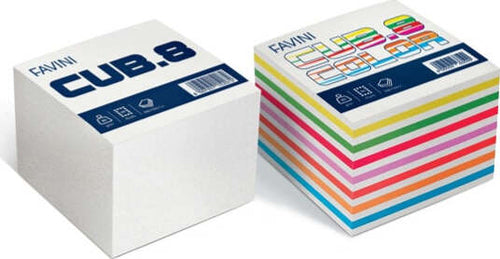 Foglietti Cubo - bianco - 95 x 95mm - 80gr - 700 fogli - Favini Cancelleria e prodotti per ufficio/Archivio ufficio e accessori per scrivania/Modulistica e conservazione registri/Moduli ricevute e fatture fiscali Eurocartuccia - Pavullo, Commerciovirtuoso.it