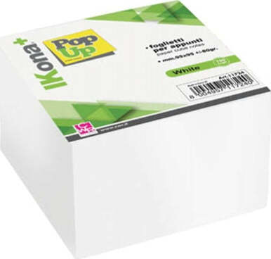 Foglietti Cubo - collato su un lato - bianco - 9 5 x 9 5 cm - 700 fogli - IKona+ Cancelleria e prodotti per ufficio/Archivio ufficio e accessori per scrivania/Modulistica e conservazione registri/Moduli ricevute e fatture fiscali Eurocartuccia - Pavullo, Commerciovirtuoso.it