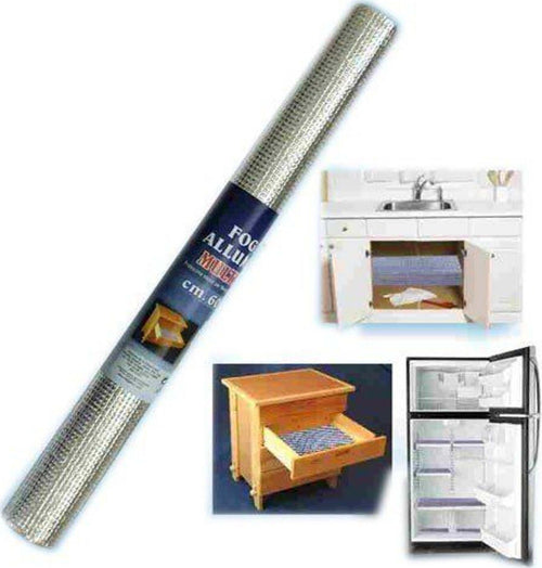FOGLIO ALLUMINIO MULTIFUNZIONE CUCINA TAPPETO PROTEZIONE MENSOLE 60X200CM Fai da te/Ferramenta/Fissaggi per mobili/Scivoli adesivi Trade Shop italia - Napoli, Commerciovirtuoso.it