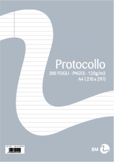 Foglio protocollo - A4 - uso bollo - 60 gr - BM - conf. 20 pezzi Cancelleria e prodotti per ufficio/Carta blocchi e quaderni/Blocchi appunti taccuini e diari/Blocchi di fogli di ricambio Eurocartuccia - Pavullo, Commerciovirtuoso.it