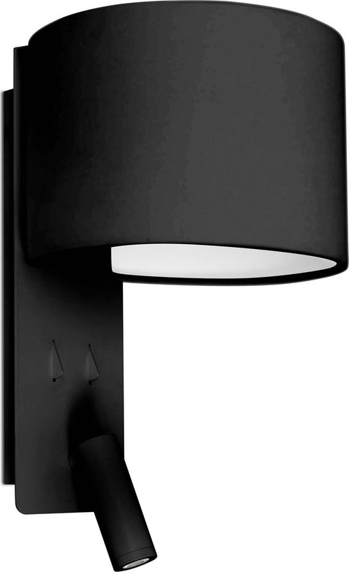 FOLD Lampada da parete nera con lettore LED Illuminazione/Illuminazione per interni/Illuminazioni per pareti/Applique Led Mall Home - Napoli, Commerciovirtuoso.it