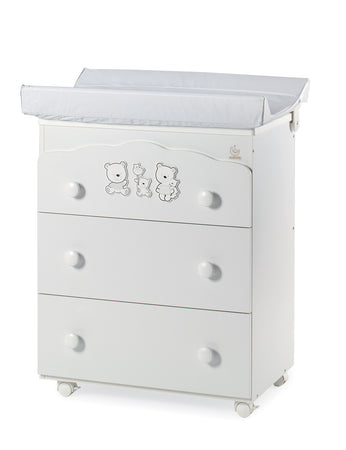 Bagnetto Tre Cassetti Italbaby Happy Family Bianco