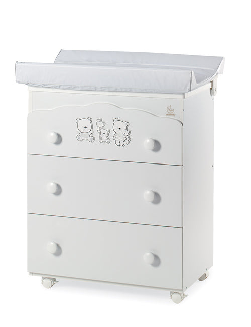 Bagnetto Tre Cassetti Italbaby Happy Family Bianco