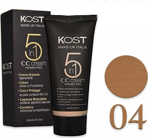 Fondotinta-5in1-Crema-Idratante-N04-Correttore-Uniformante-Pelle-Secche-Make-Up