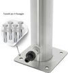 Fontana-da-Giardino-a-Colonna-esterno-TIGLIO-Acciaio-Inox-Spazzolato-H-95-cm
