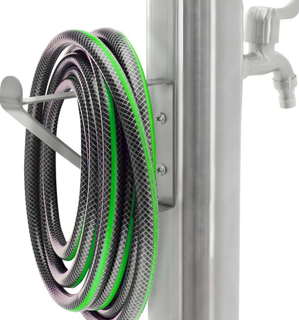 Fontana-da-Giardino-a-Colonna-esterno-TIGLIO-Acciaio-Inox-Spazzolato-H-95-cm