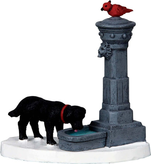 Fontana d'acqua, edificio per villaggio di Natale in poliresina Casa e cucina/Decorazioni per interni/Addobbi e decorazioni per ricorrenze/Decorazioni natalizie/Oggettistica MagiediNatale.it - Altamura, Commerciovirtuoso.it