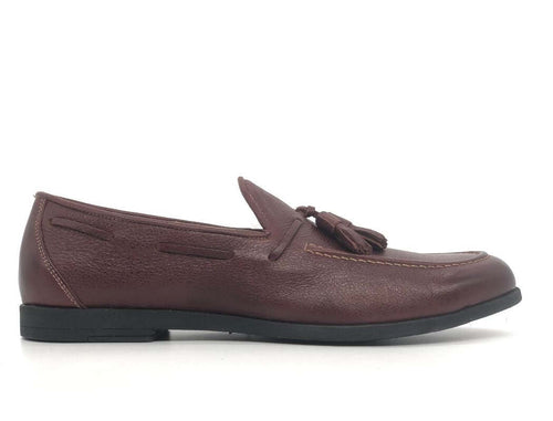 FONTANA Mocassini uomo con nappine 5771/2 bordeaux