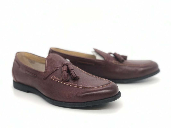 FONTANA Mocassini uomo con nappine 5771/2 bordeaux