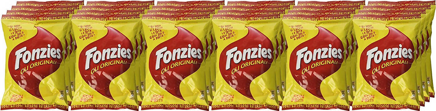 Fonzies 60x Fonzies Croccantini Di Mais Al Formaggio Cotti Al Forno 23.5 Gr Chip Di Mais Al Formaggio Confezione Da 60 Pezzi Alimentari e cura della casa/Snack dolci e salati/Chips e patatine/Di mais Franco Pausa Caffè - Albano Laziale, Commerciovirtuoso.it