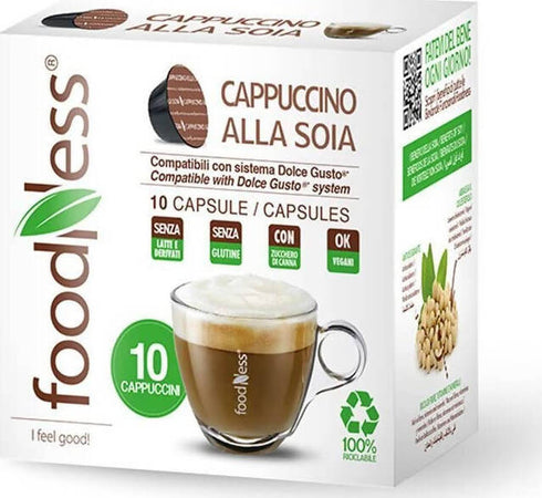 Foodness Capsula Cappuccino alla soia compatibile Dolcegusto Capsupule Compatibili 60Pz. Capsule Dolce Gusto Cappuccino alla soia Non solo alimenti - Albano Laziale, Commerciovirtuoso.it