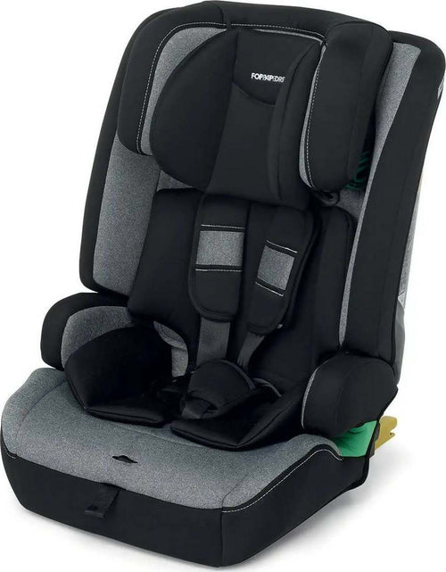 Foppapedretti-Seggiolino-Auto-Street-I-Size-Seggiolino-Auto-Per-Bambini-da-76-a-150cm,-Da-15-Mesi-A-12-Anni-Circa,-colore-Carbon,-Silver