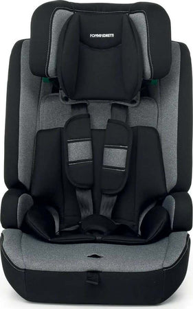 Foppapedretti-Seggiolino-Auto-Street-I-Size-Seggiolino-Auto-Per-Bambini-da-76-a-150cm,-Da-15-Mesi-A-12-Anni-Circa,-colore-Carbon,-Silver