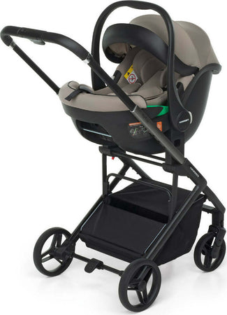 FOPPAPEDRETTI Sistema Combinato TicToc i-Size colore Desert - trio full - navicella, passeggino, ovetto seggiolino auto, base Elevo