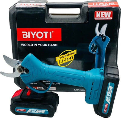 Forbice Da Potatura A Batteria Cesoia Tronca Rami 26v Cordless 2 Batterie 3.0ah Articoli da Giardino > Attrezzi da giardino > Utensili da giardino Trade Shop italia - Napoli, Commerciovirtuoso.it