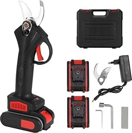 Forbici-Per-Potatura-Elettriche-Cesoie-A-Batteria-Troncarami-30-mm-Giardinaggio-Fai-Da-Te,-2-Batterie,-Caricatore,-Valigetta-Per-Trasporto.-Alberi-da-frutta