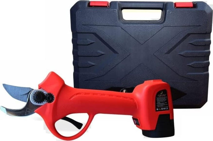 Forbici-Per-Potatura-Elettriche-Cesoie-A-Batteria-Troncarami-30-mm-Giardinaggio-Fai-Da-Te,-2-Batterie,-Caricatore,-Valigetta-Per-Trasporto.-Alberi-da-frutta
