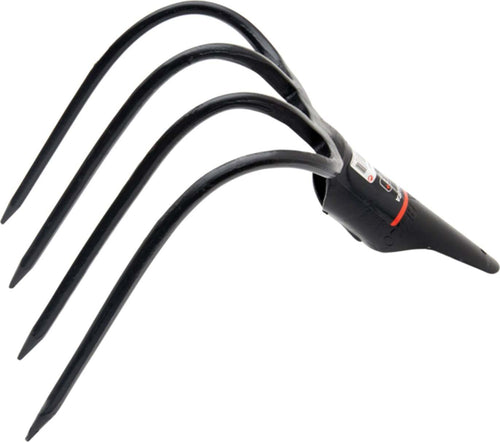 Forca con 4 denti per fieno, letame e balloni con denti curvi in acciaio forgiato Fai da te/Utensili elettrici e a mano/Attrezzi da giardinaggio/Forche La Zappa - Altamura, Commerciovirtuoso.it