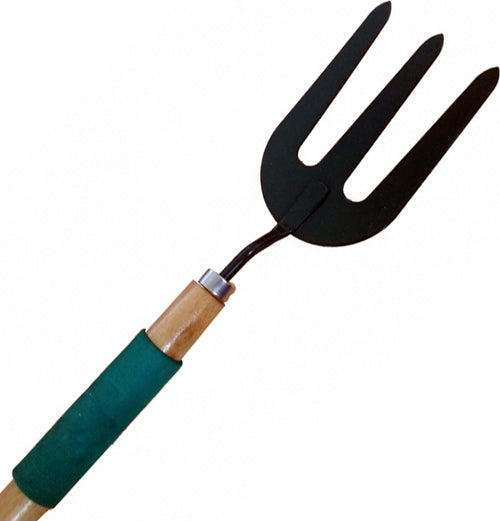 FORCHETTA IN ACCIAIO MANICO LEGNO E GOMMA RACCOGLI TERRA GIARDINAGGIO GIARDINO Fai da te/Utensili elettrici e a mano/Attrezzi da giardinaggio/Forche Trade Shop italia - Napoli, Commerciovirtuoso.it