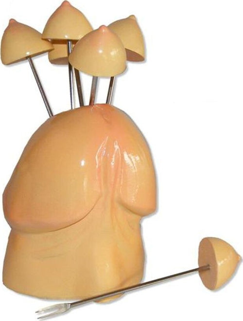 Forchettine Aperitivo a forma di tette Tettine Con Base Addio Al Celibato Salute e cura della persona/Erotismo e contraccezione/Sex toys/Gadget per addio al nubilato e al celibato Kondorama - Martinsicuro, Commerciovirtuoso.it