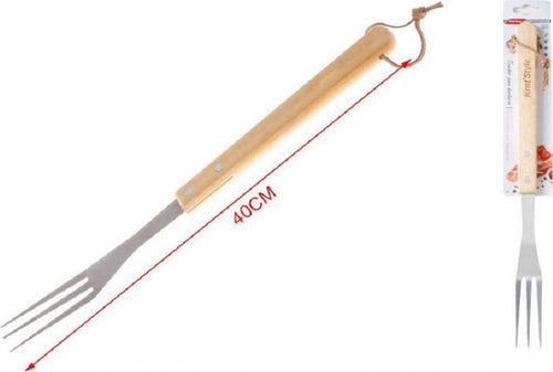 Forchettone 3 Rebbi Per Barbecue Grigliata 40cm In Acciaio Manico Legno 2406328 Casa e cucina/Elettrodomestici per la cucina/Piastre e griglie elettriche/Piastre Trade Shop italia - Napoli, Commerciovirtuoso.it