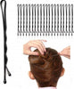 Forcine-Capelli-116-Pezzi-Molletta-Nera-Ondulata-Mollette-Capelli-Fermacapelli