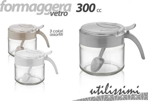 Formaggiera Formaggio Con Cucchiaio In Vetro 300cc Colori Assortiti Tonda 839016 Casa e cucina/Grandi elettrodomestici/Accessori e parti di ricambio/Ricambi e accessori per frigoriferi/Contenitori per frigoriferi Trade Shop italia - Napoli, Commerciovirtuoso.it