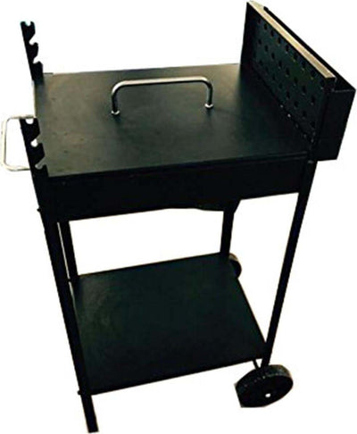 Fornace barbecue acciaio artigianale 40 x 55 fornello carboni con tappo tipo pesante