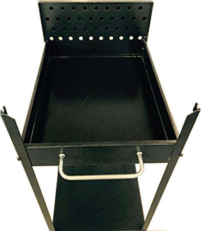 Fornace barbecue acciaio artigianale 40 x 55 fornello carboni con tappo tipo pesante