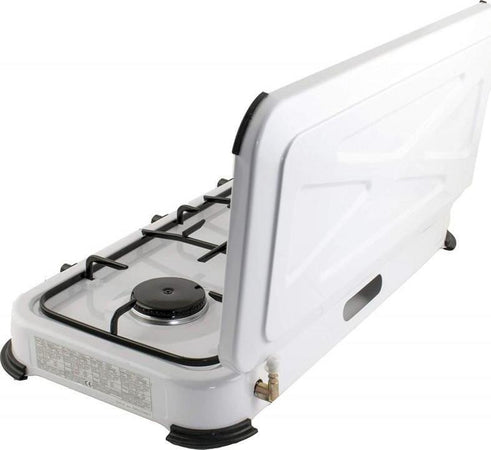 Fornello a gas da campeggio 3 fuochi con coperchio fiamma regolabile Sport e tempo libero/Attività ricreative all'aperto/Camping e outdoor/Cucine e accessori da campeggio/Fornelli La Zappa - Altamura, Commerciovirtuoso.it