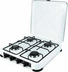 Fornello a gas da campeggio 4 fuochi con coperchio fiamma regolabile Sport e tempo libero/Attività ricreative all'aperto/Camping e outdoor/Cucine e accessori da campeggio/Fornelli La Zappa - Altamura, Commerciovirtuoso.it