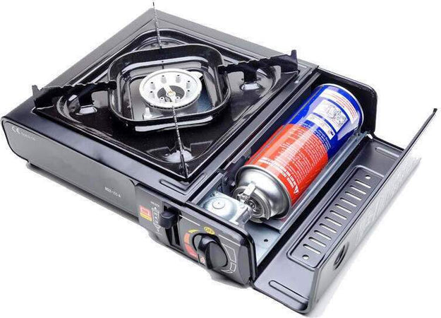 Fornello a Gas Da Campeggio Portatile Con Valigetta 2200 W Temperatura Regolabile Sport e tempo libero/Attività ricreative all'aperto/Camping e outdoor/Cucine e accessori da campeggio/Fornellini La Zappa - Altamura, Commerciovirtuoso.it