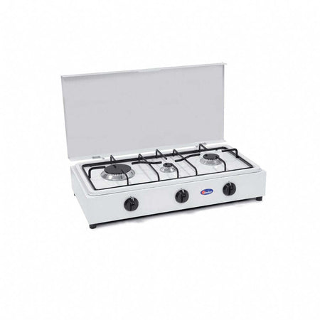 FORNELLO A GAS GPL / METANO 3 FUOCHI CON PIANO ESTRAIBILE MOD. 300GP