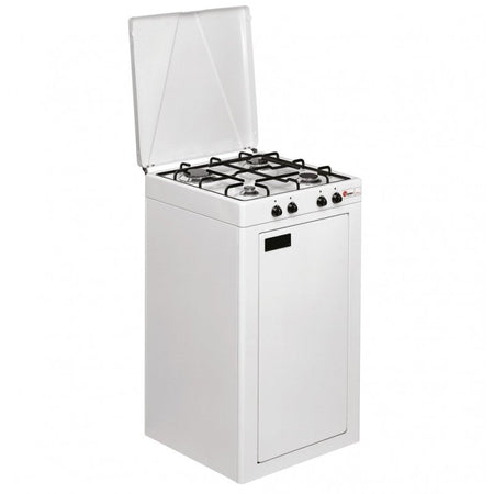 CFParker Fornello Cucina a Gas Gpl / Metano 4 Fuochi con Mobile Portabombola mod. 541CBGP