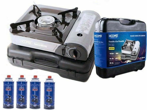 Fornello-da-campeggio-a-gas-con-4-Bombolette-Cucina-Portatile-in-Valigetta