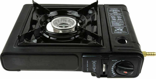 Fornello Portatile Da Campeggio a Gas Cucina Viaggio Camping Con Valigetta Nero Sport e tempo libero/Attività ricreative all'aperto/Camping e outdoor/Cucine e accessori da campeggio/Fornellini Trade Shop italia - Napoli, Commerciovirtuoso.it