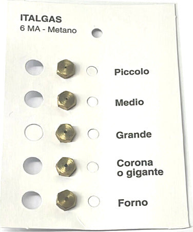 FORNELLO UGELLI INIETTORI CUCINA 4 FUOCHI + FORNO GAS METANO FILETTO 6 MA Casa e cucina/Utensili da cucina/Bruciatori da cucina Rossi Ricambi - Venetico Marina, Commerciovirtuoso.it
