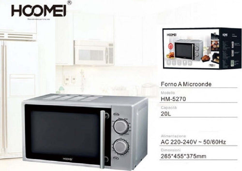 Forno A Microonde Combinato + Grill 700 W 20 Litri Timer Funzione Scongelamento Microonde Trade Shop italia - Napoli, Commerciovirtuoso.it