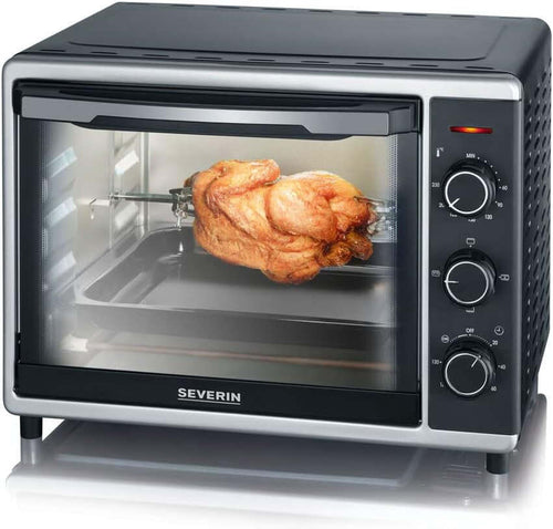 Forno Elettrico 30L girarrosto pizza 230 gradi Fornetto SEVERIN TO 2056 - Nero