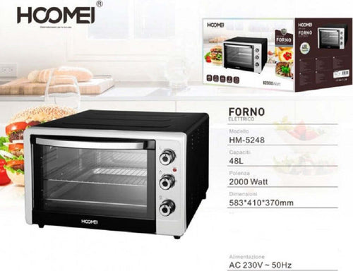 Forno Elettrico 48 Litri 2000 Watt Fornetto Con Luce Timer E Termostato Cucina Microonde Trade Shop italia - Napoli, Commerciovirtuoso.it